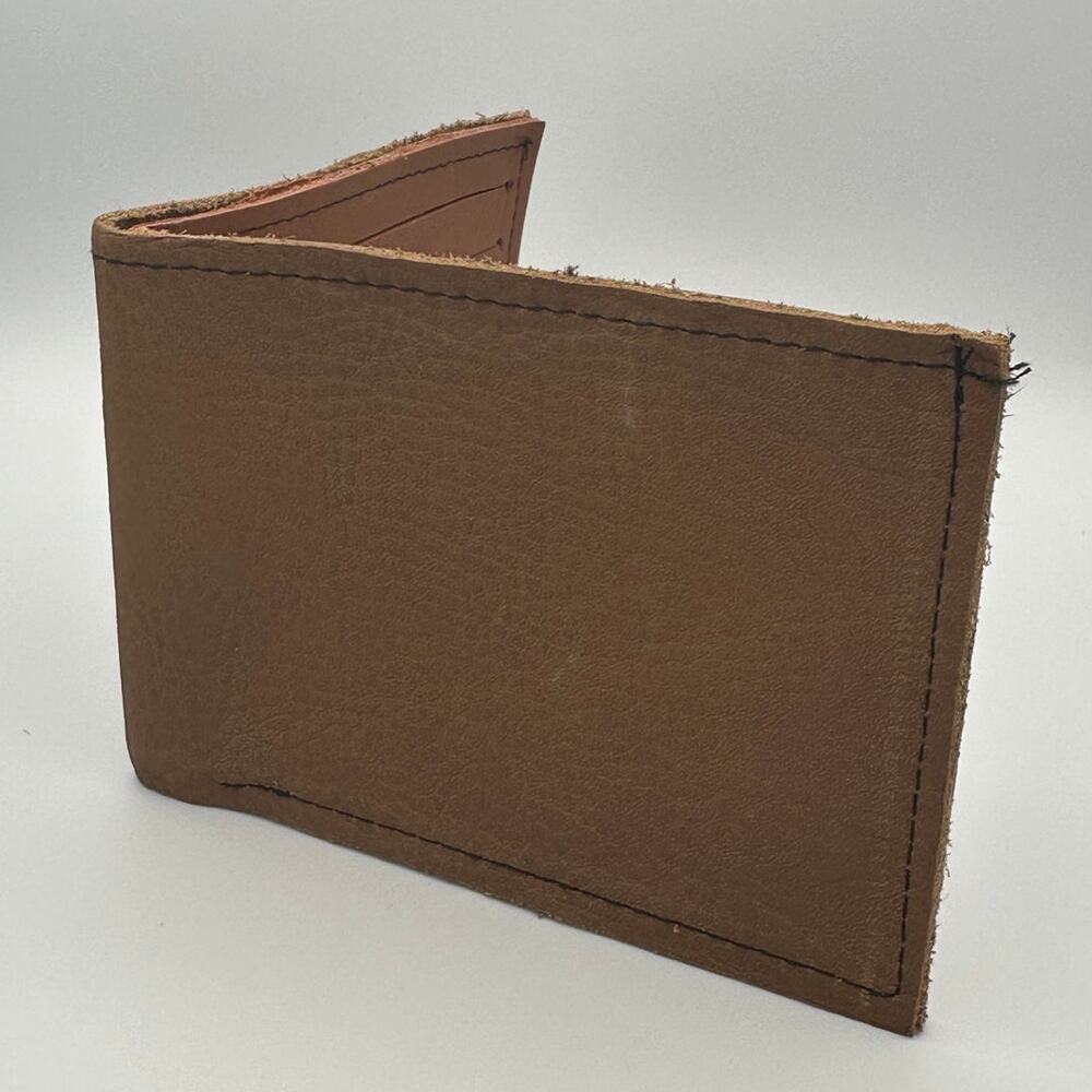 Leather Bifold Wallet | Gray Blue Exterior & Brown Interior | Artisan  Oaxaca